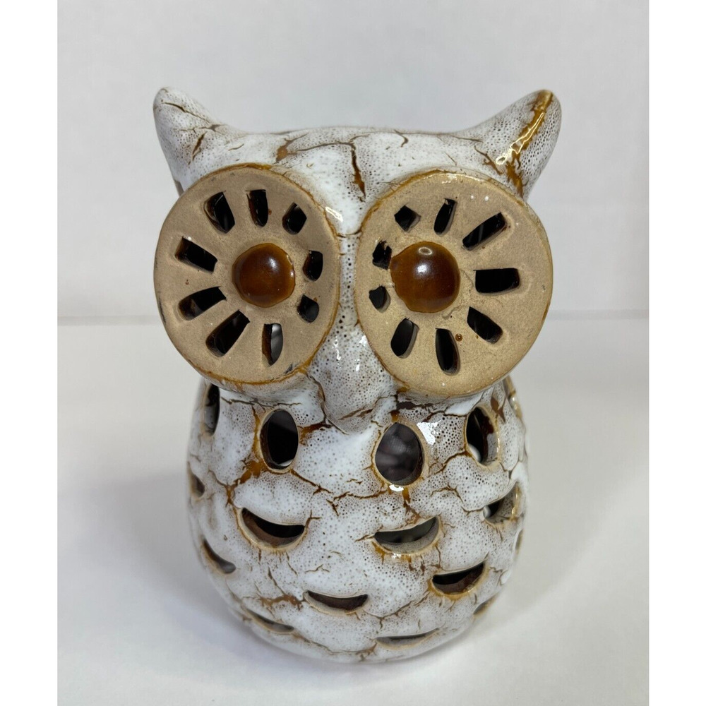 Ceramic Owl Potpourri Fragrance Sachet Bag Holder Home Decor 5"